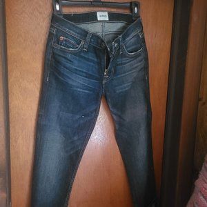 Dark wash Hudson Capris.
